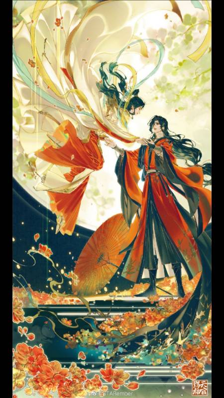 天官赐福花怜#上元佳节,神武大街,惊鸿一瞥,百世沦陷