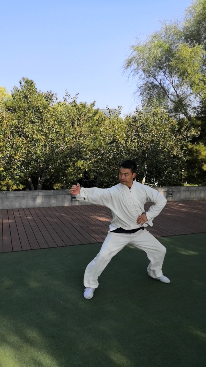 八极拳小架演练,功架不错喜欢传统武术的朋友可以偷偷收藏.