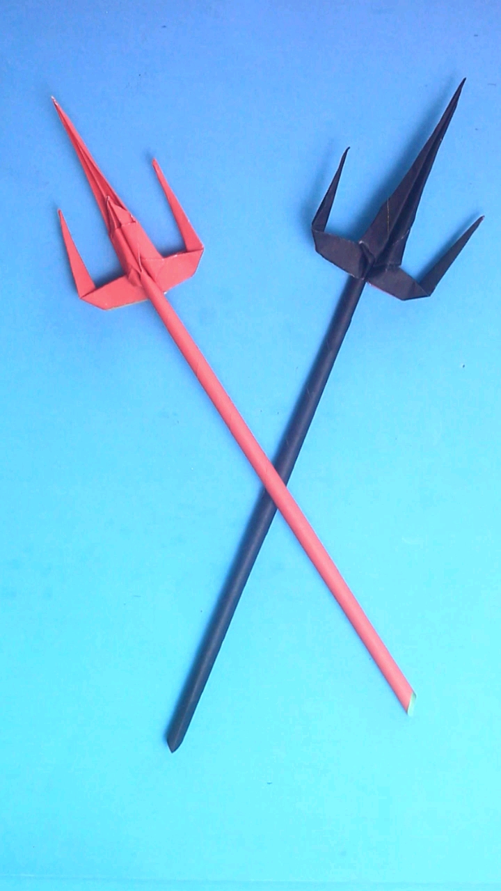 创意手工diy#折纸三叉戟
