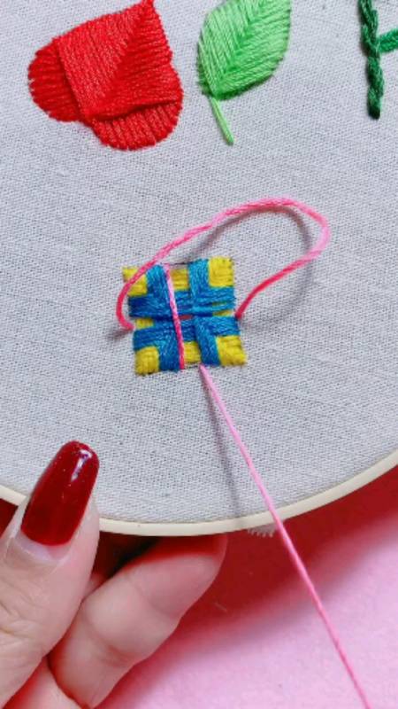 补洞系列,正方形补洞针法来了