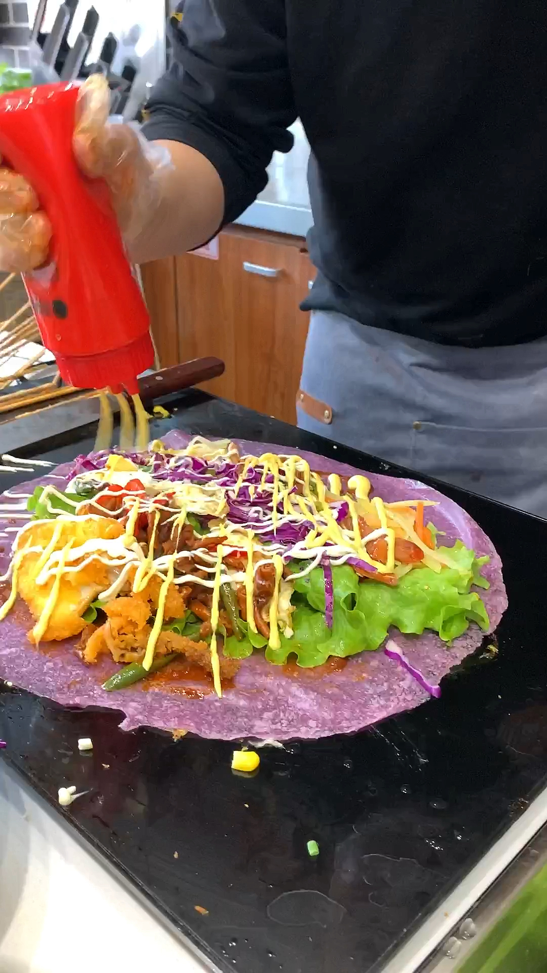 果蔬沙拉卷饼,吃过的都说好,分享给你们