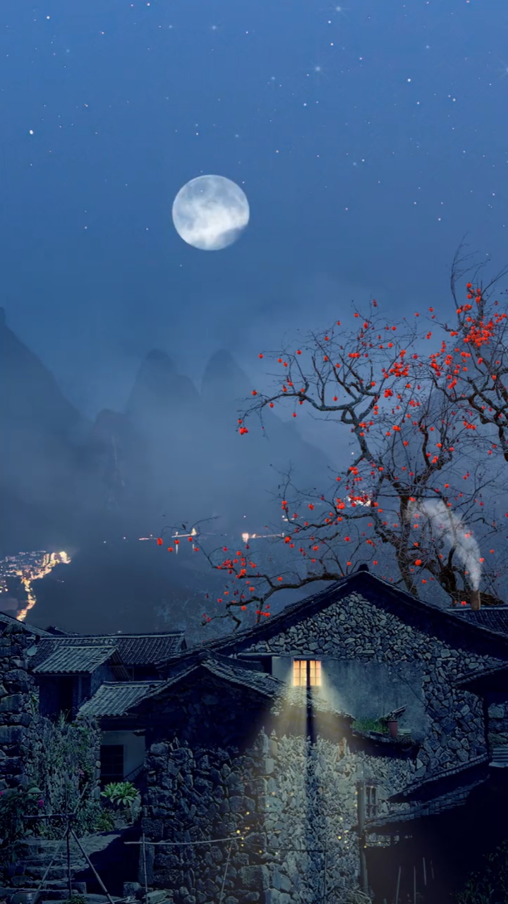 乡村生活#乡村的夜晚,静得出奇.不像城里这样嘈杂,一切都是那样安静