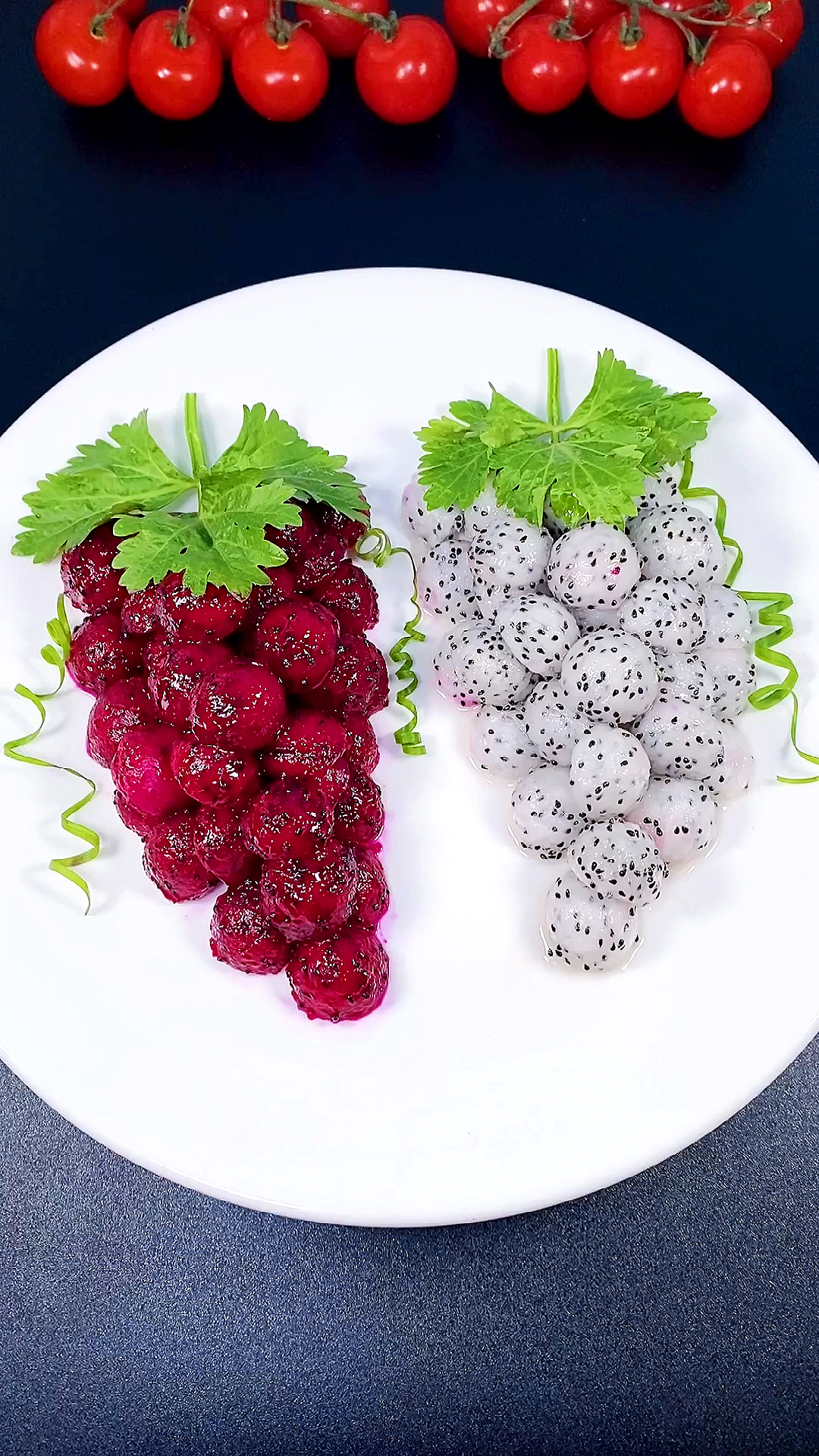 晒晒我的春节美食#鸳鸯葡萄,一道零难度的创意果盘,安排上吧