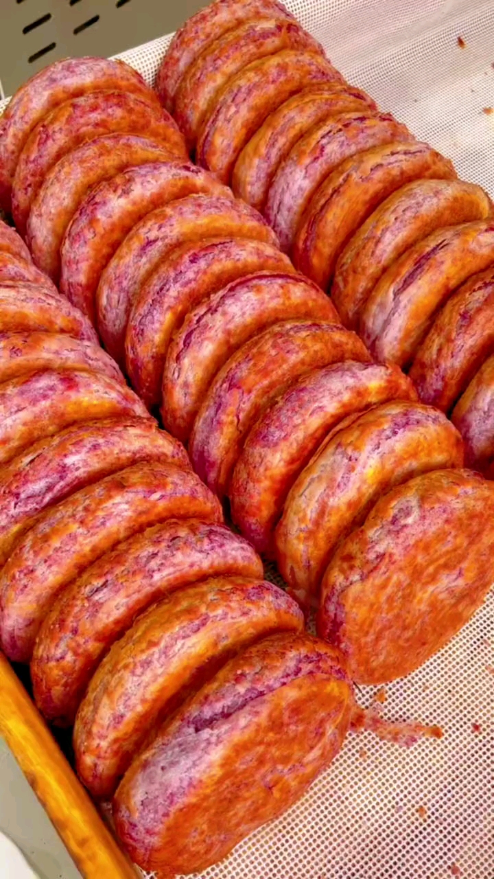 记录生活#外酥里嫩的紫薯小烧饼.