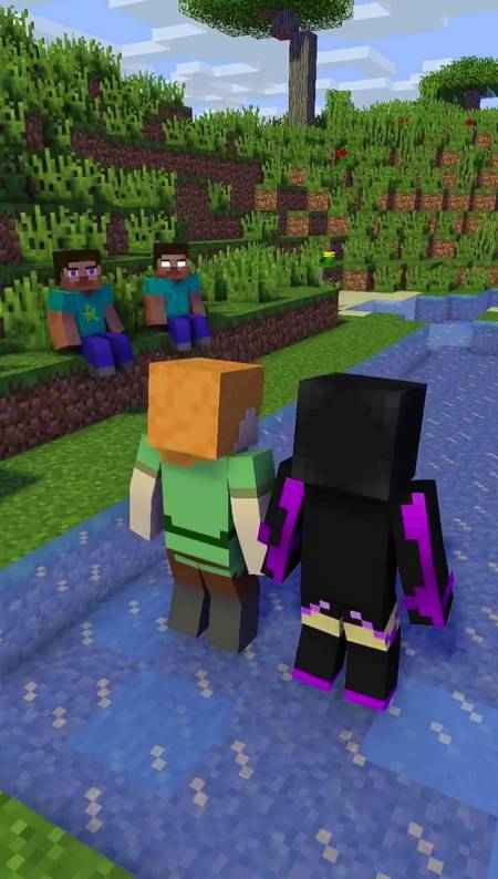 因为他们笑了,艾利克斯和末影女王.