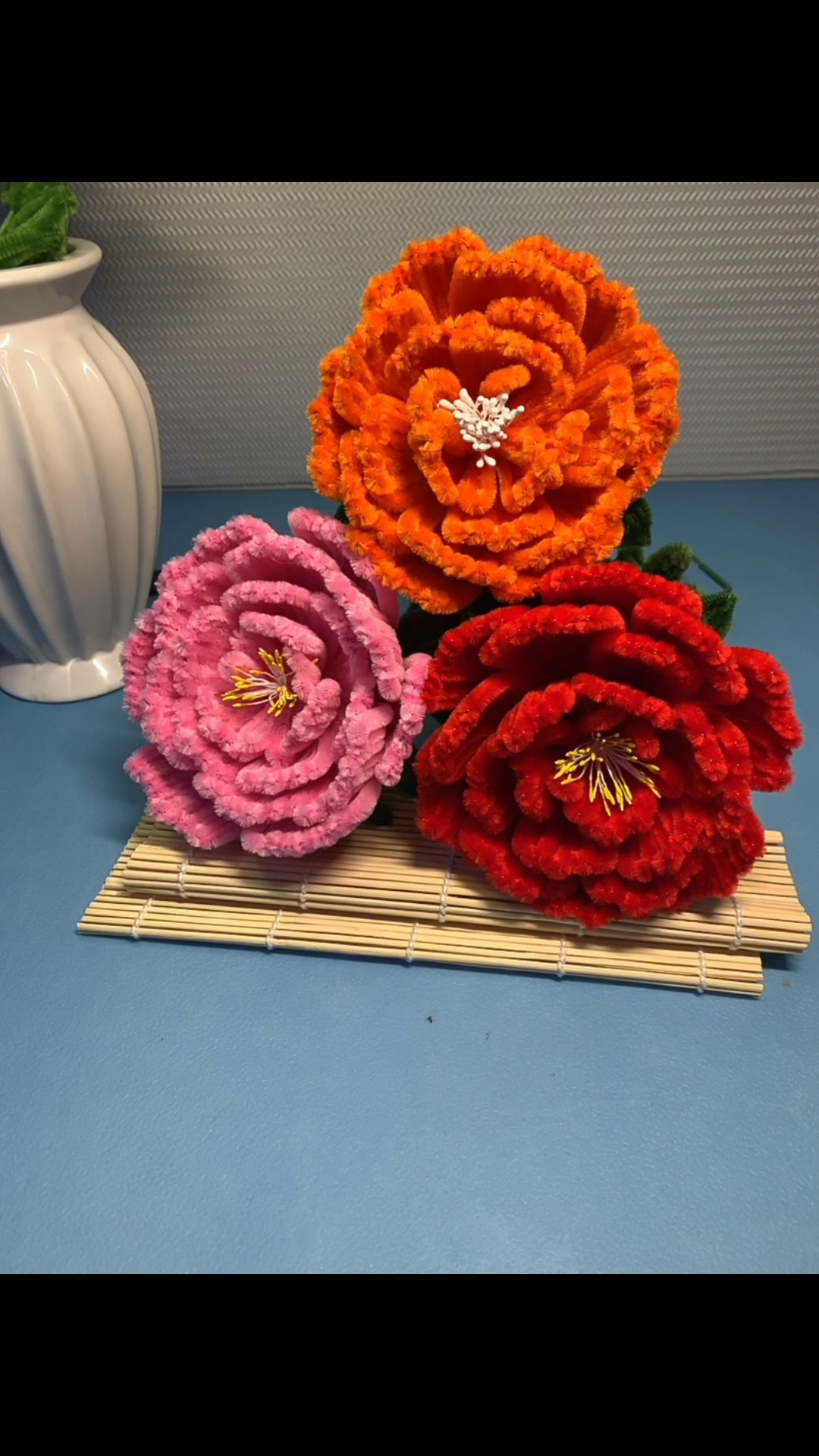 手工制作#扭扭棒牡丹花教程-度小视