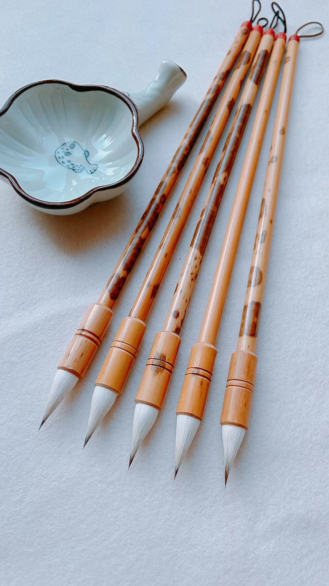 特制鸡距笔,缠纸裹心,书写小楷,抄经,写作品都好用9191#毛笔#纯