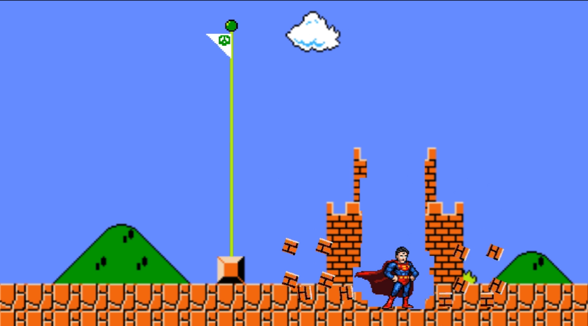 正义联盟#用dc的方式打开超级玛丽会发生什么?-全民小视频