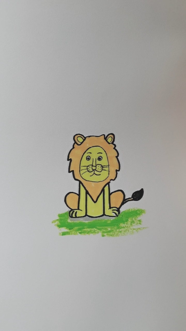 全民最牛手艺人#用手指画狮子