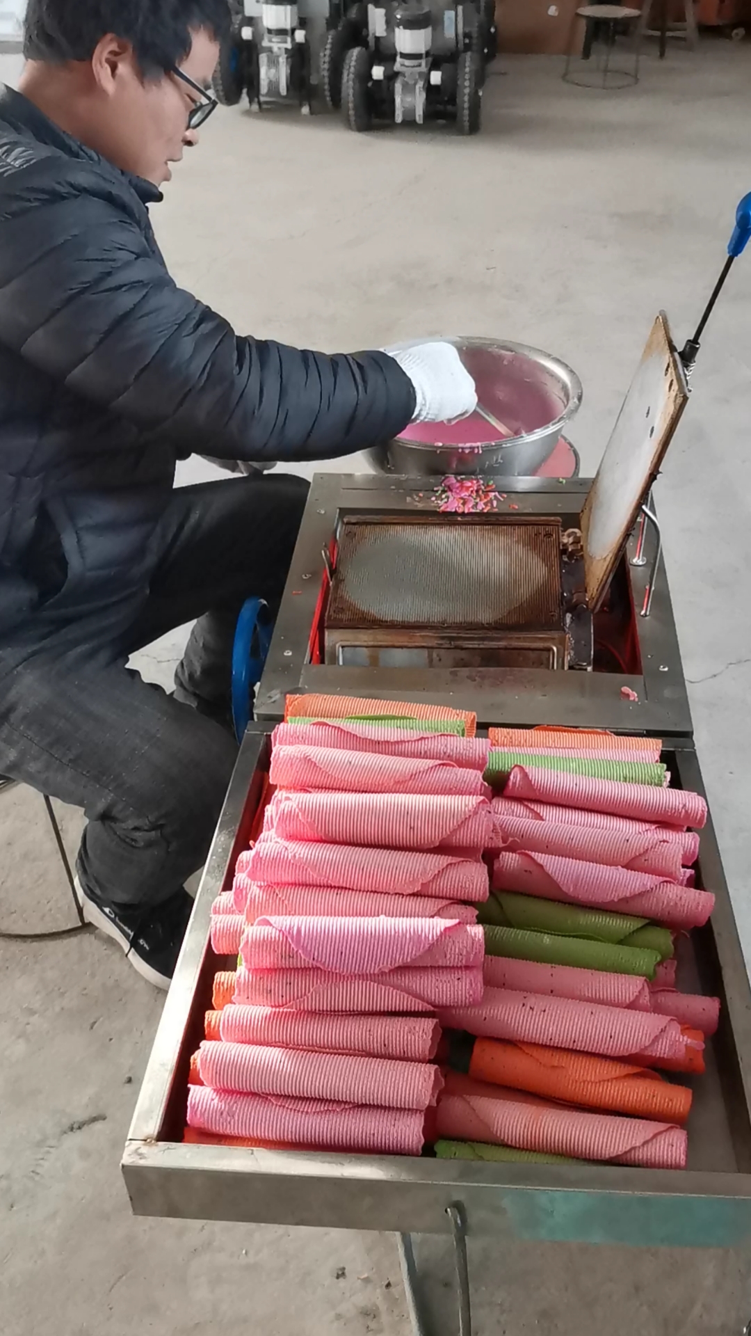 硕肯蛋卷机#摆地摊神器六面燃气蛋卷机操作简单易学一人即可轻松创业