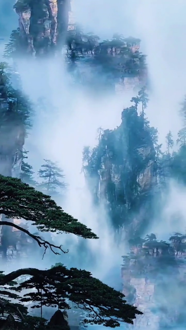 一不小心飞进了仙境,还好无人机没有让我失望,这美景留给你#云雾缭绕