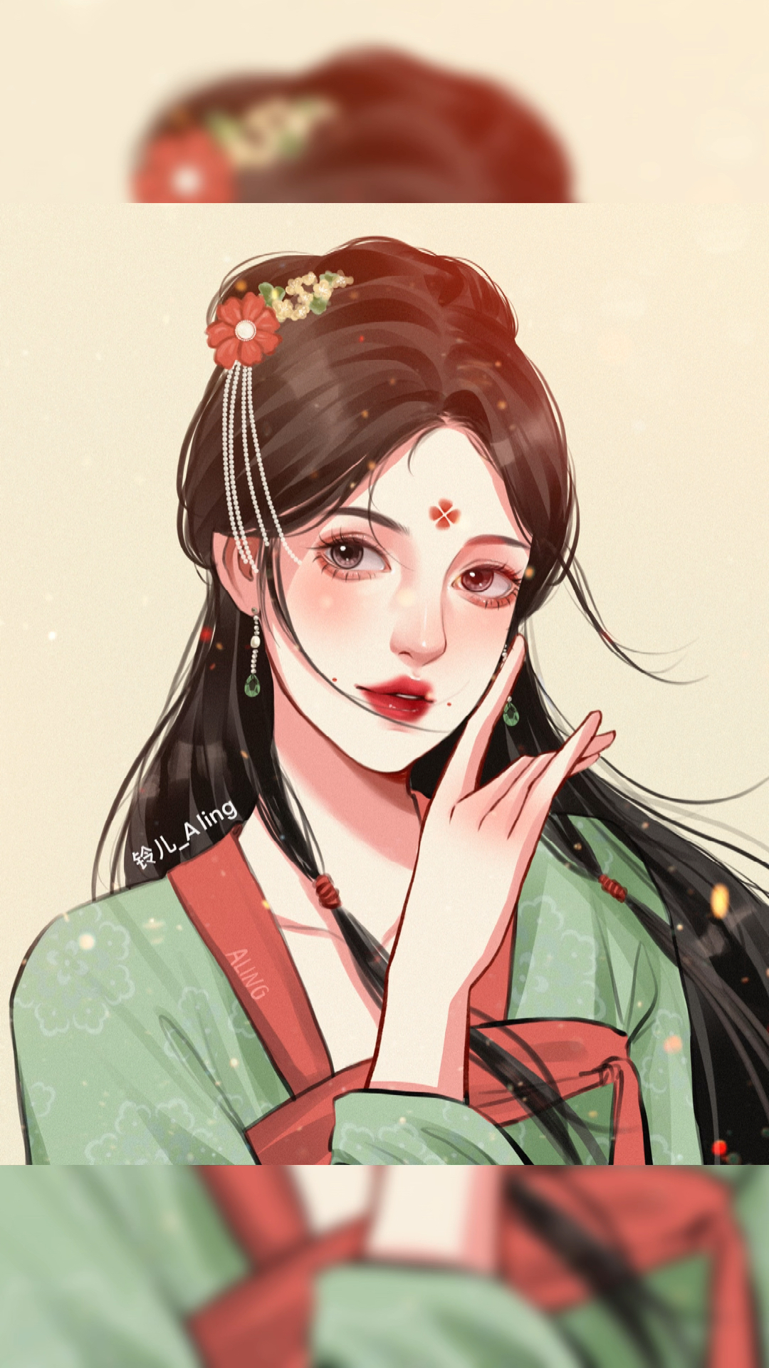 画画原来如此简单今天画个古风小姐姐