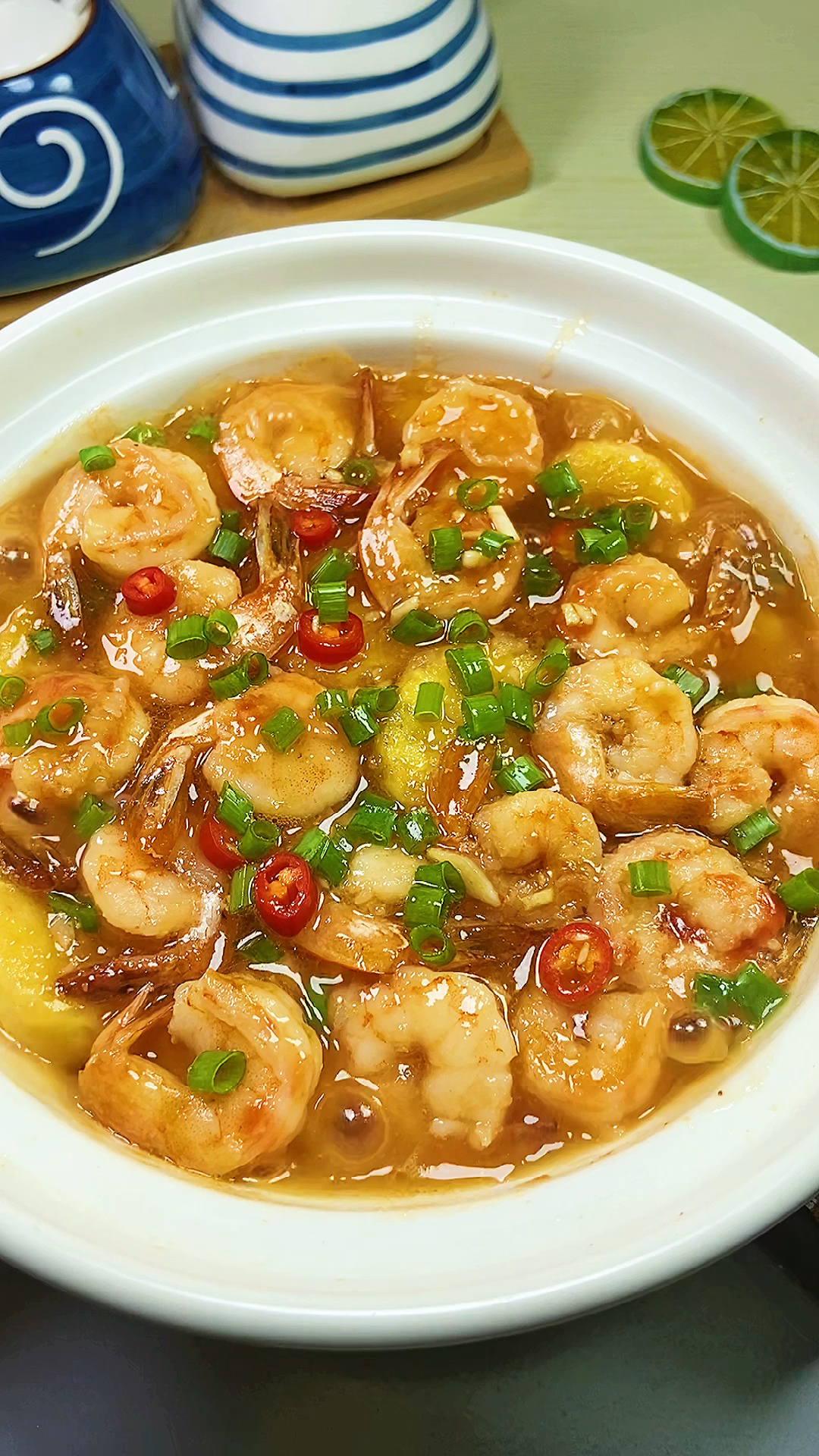 美食#简单又好吃的鲜虾豆腐煲,我三个儿子一个老公超级喜欢,汤汁拌饭