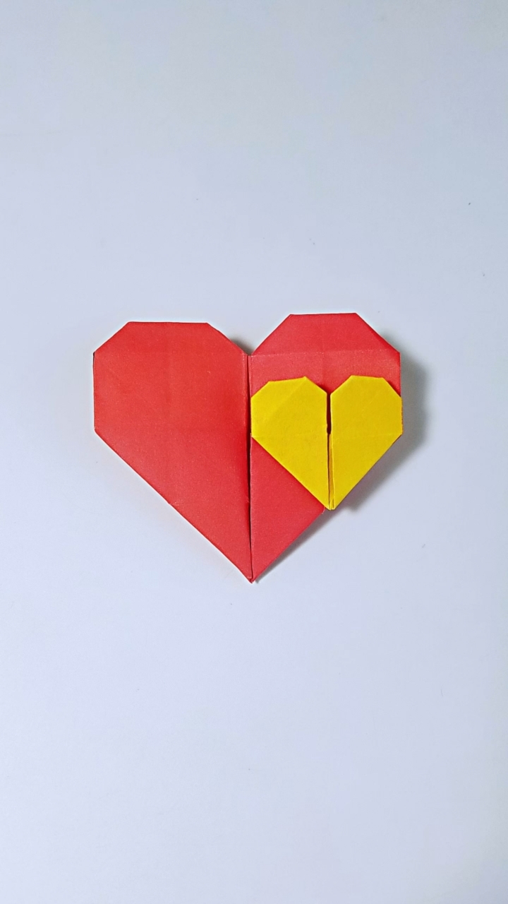 折纸#折纸双心爱心视频教程