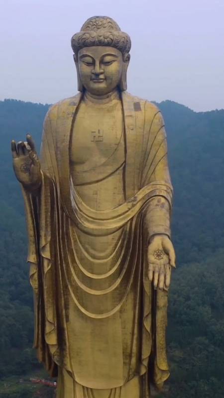 带上全民去旅行鲁山中原大佛来看看感受一下世界最高佛像的魅力吧