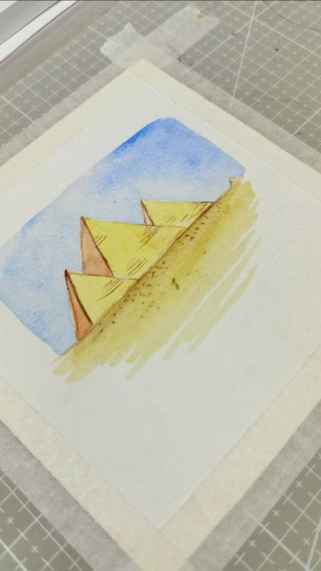 画画原来如此简单#教你画金字塔