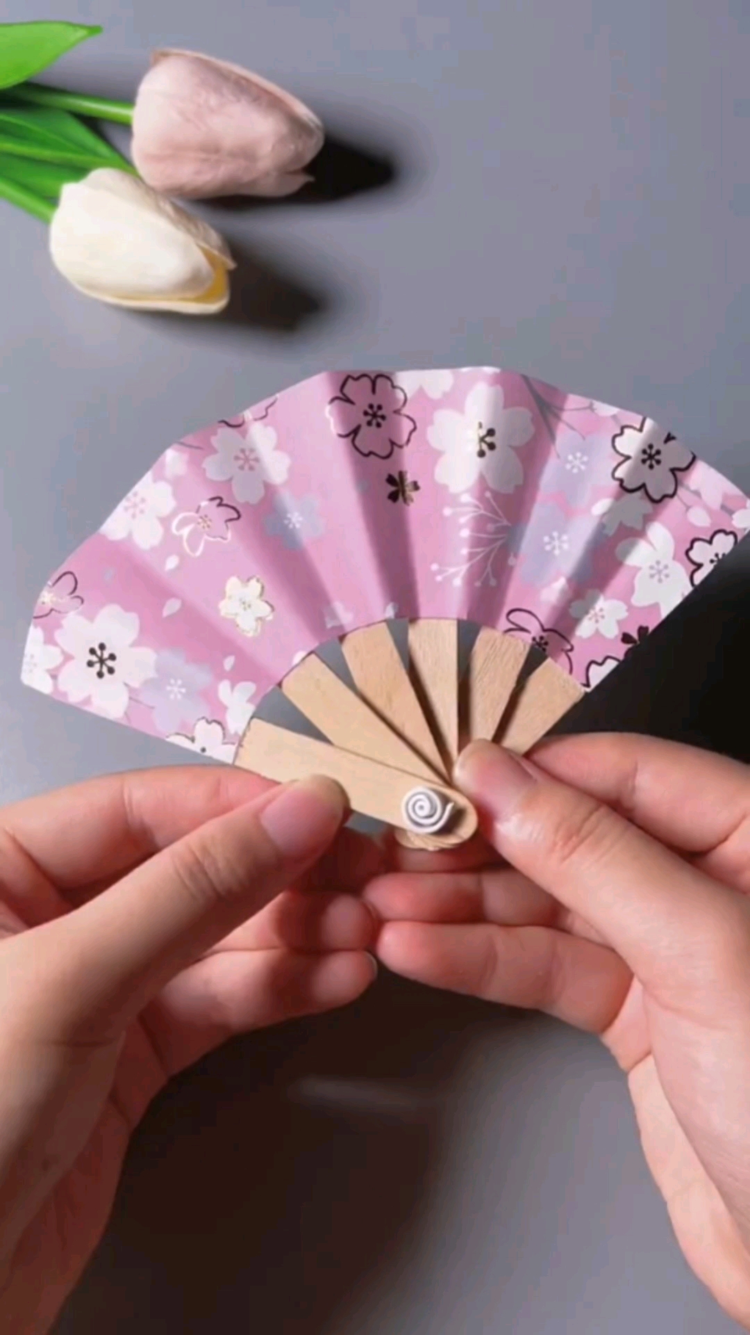 手工制作吃完的雪糕棍不要扔一起来做个小扇子