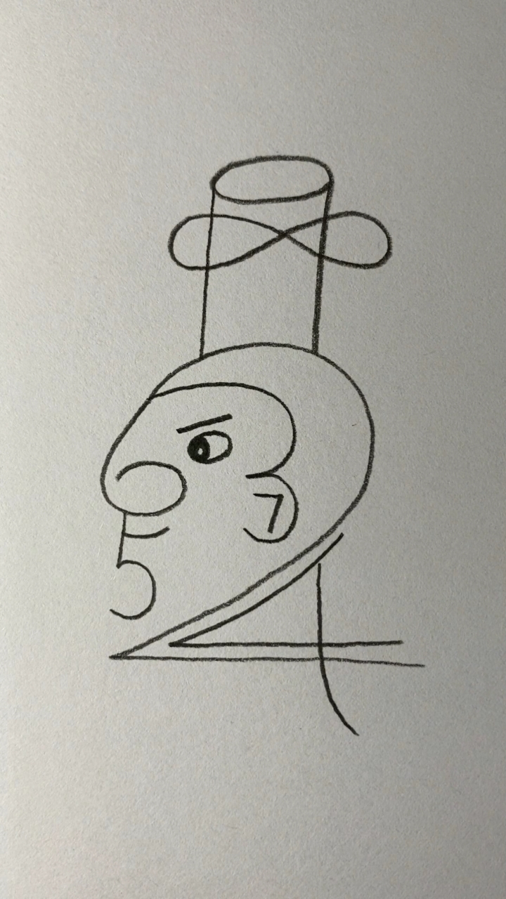 简单有趣的数字画古人