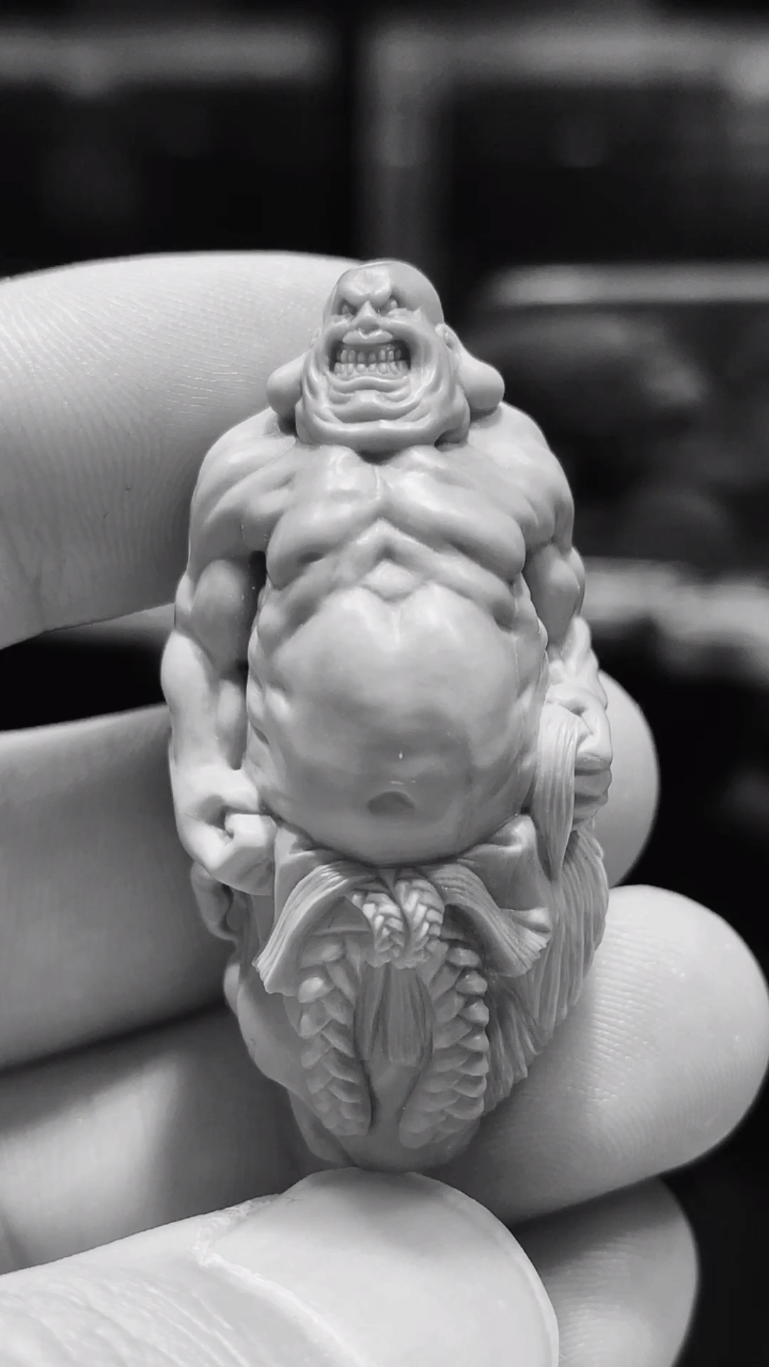 核小二核雕#肌肉恶僧