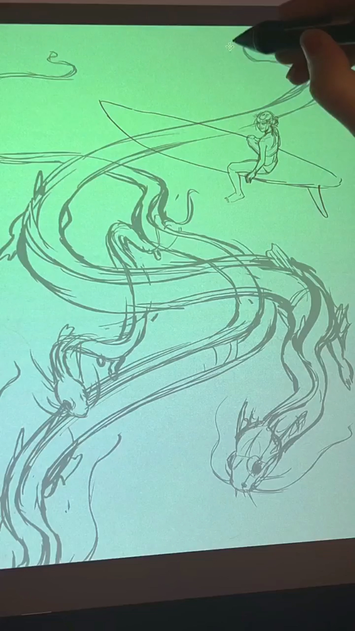 画海蛇!如果你遇到会怎么样?#画画#才艺-度小视