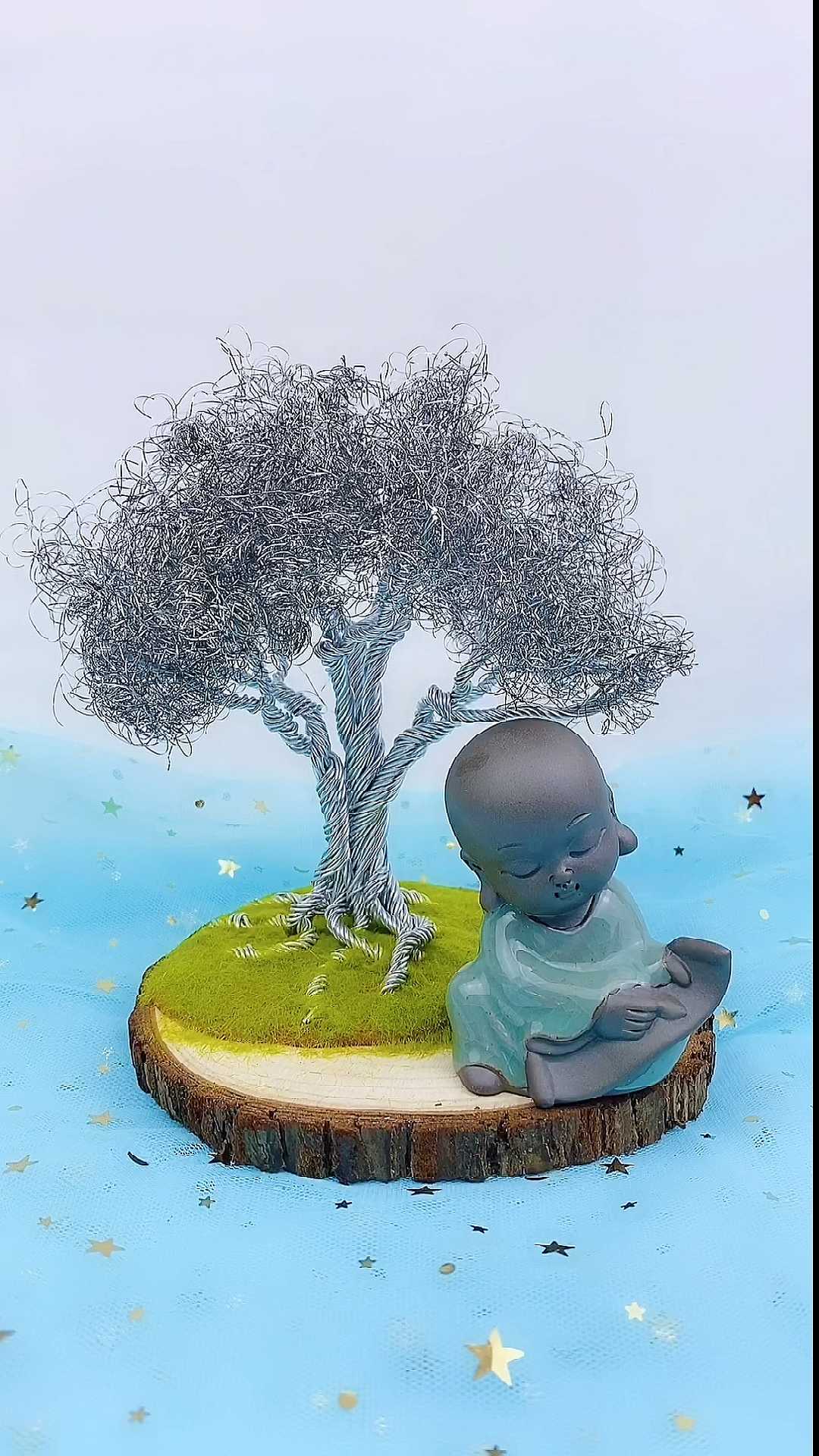 手工制作#妈妈的洗锅钢丝球,给我玩出新高度