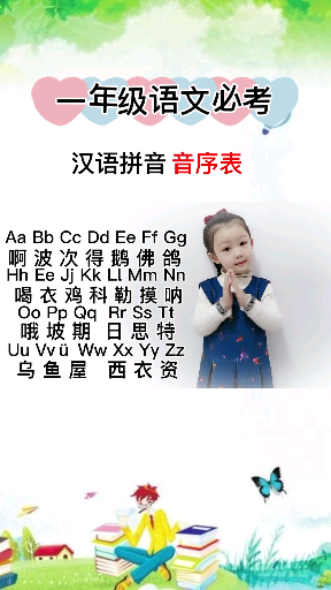 汉语拼音音序表#宝宝唱唱歌轻松记住音序表
