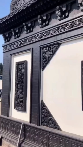 中式影壁墙,古建材料青砖青瓦仿古地砖