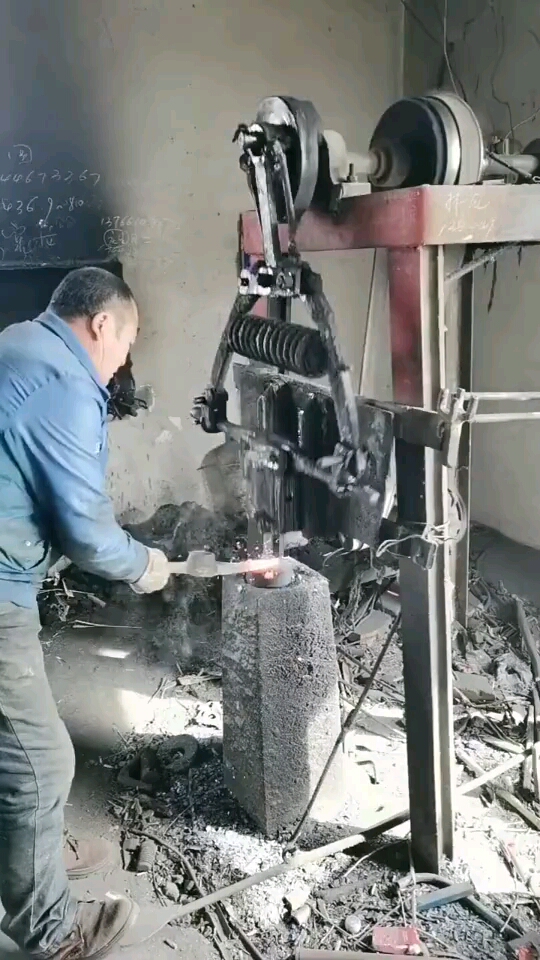 自制焦炭打铁炉图片