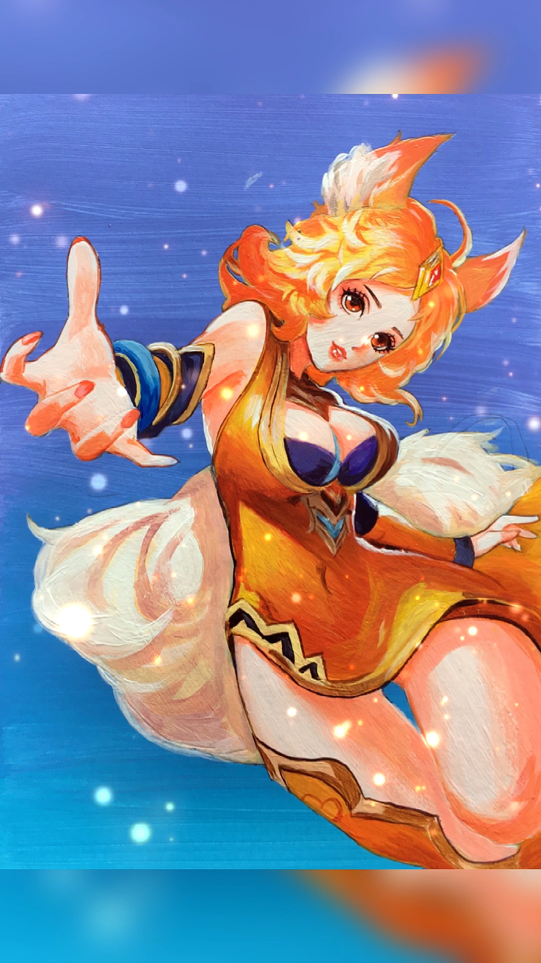 二次元#老爸画的妲己vs我画的妲己-全民小视频