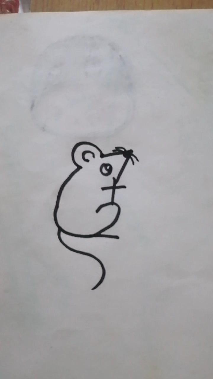 简笔画#一笔一笔画老鼠