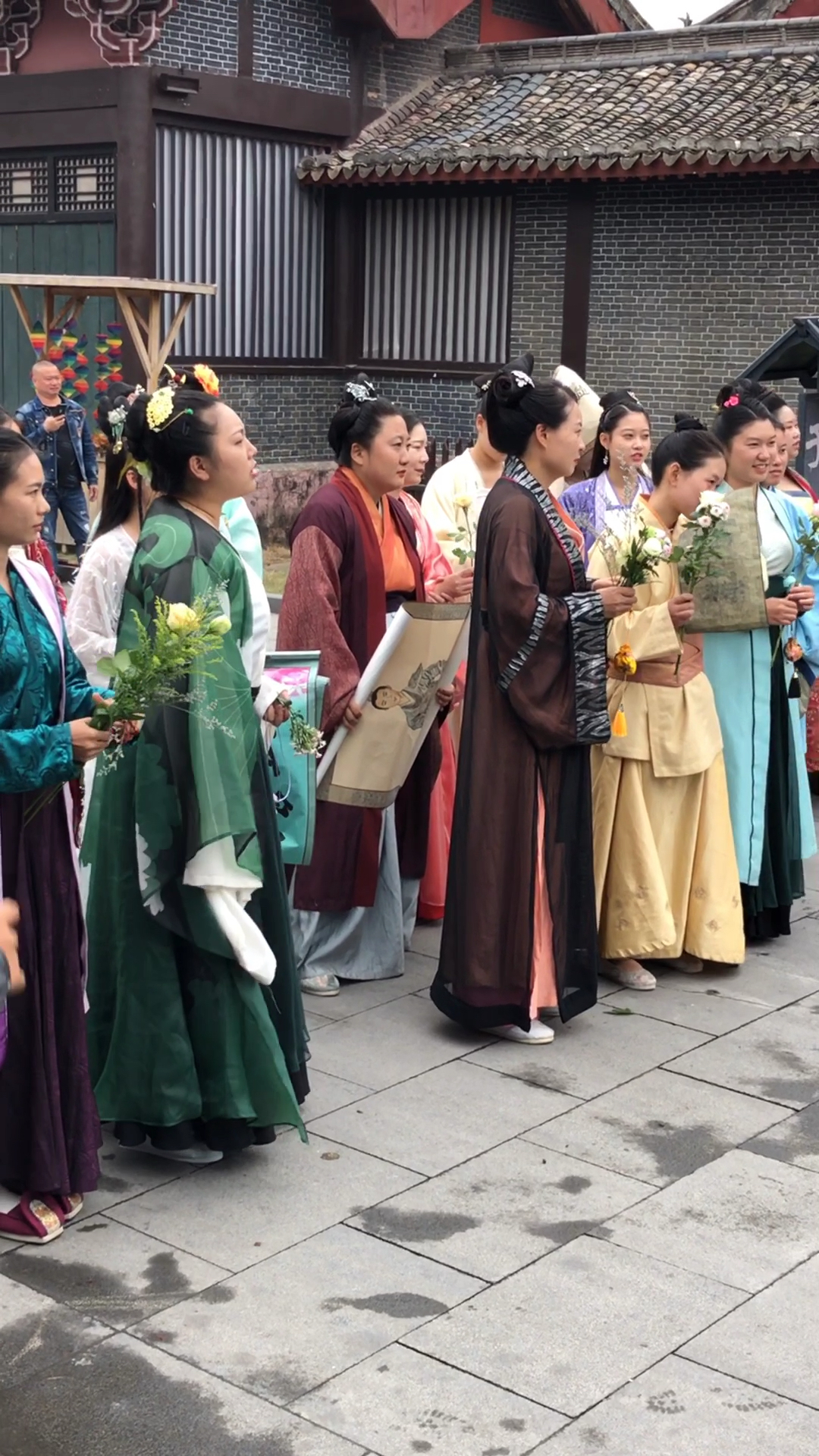 拍戏现场#群众演员拍戏现场