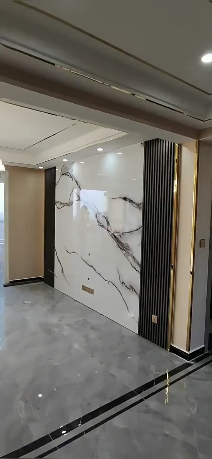 你好,夏天#简约石材大板上墙.