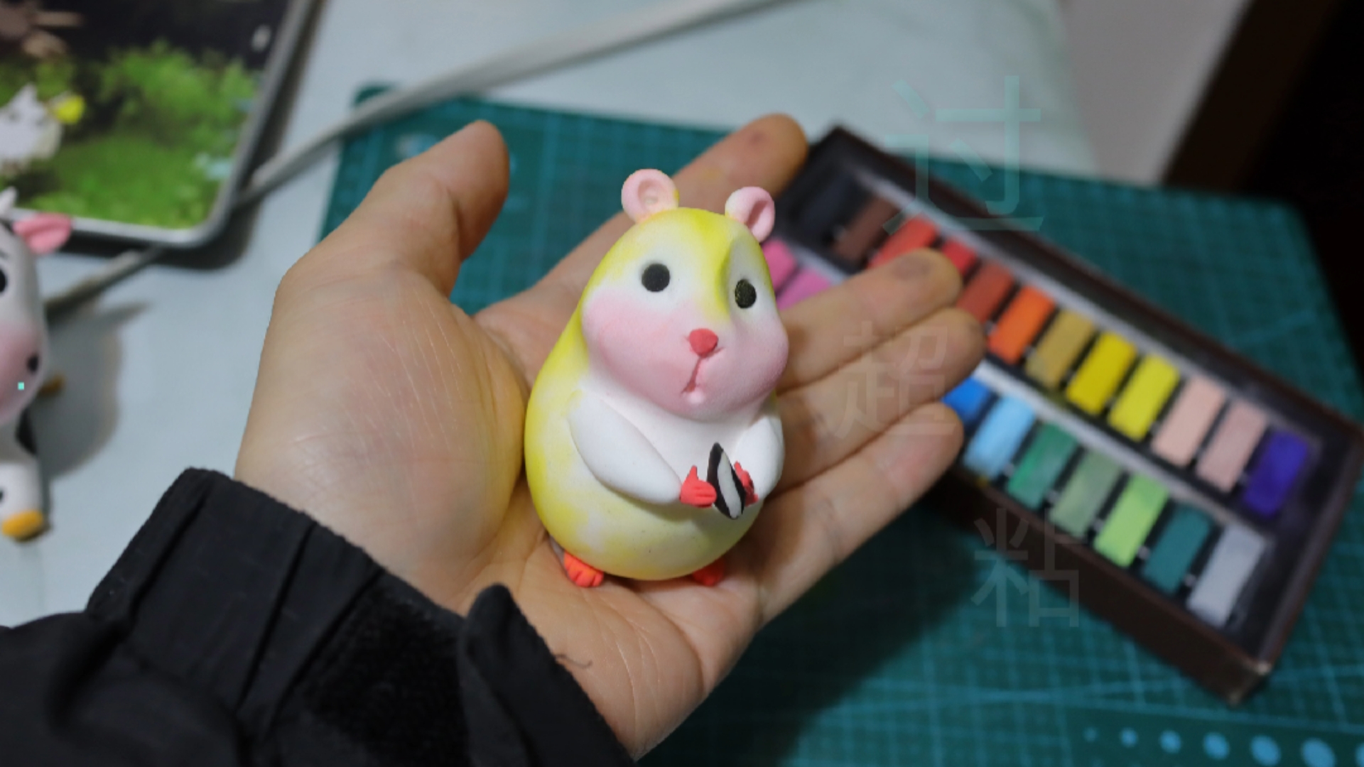 手工制作#超轻粘土卡通仓鼠