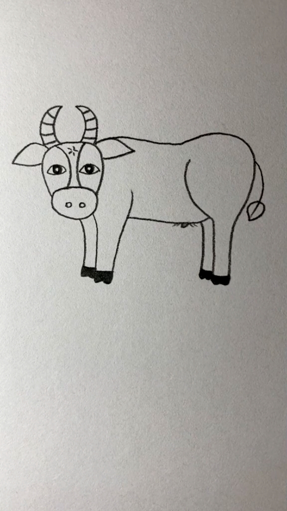 10一15岁画画牛图片