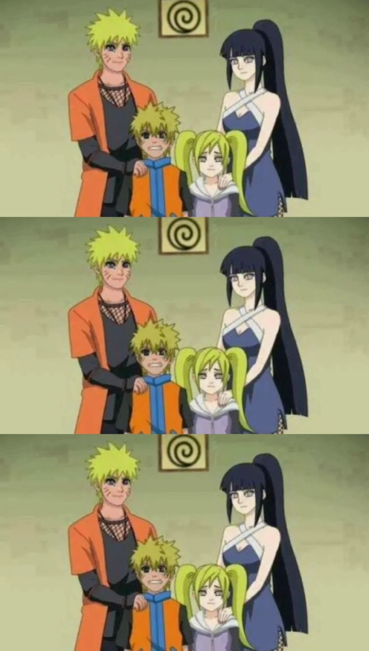 火影忍者想象中鸣人佐助的俩孩子的样子