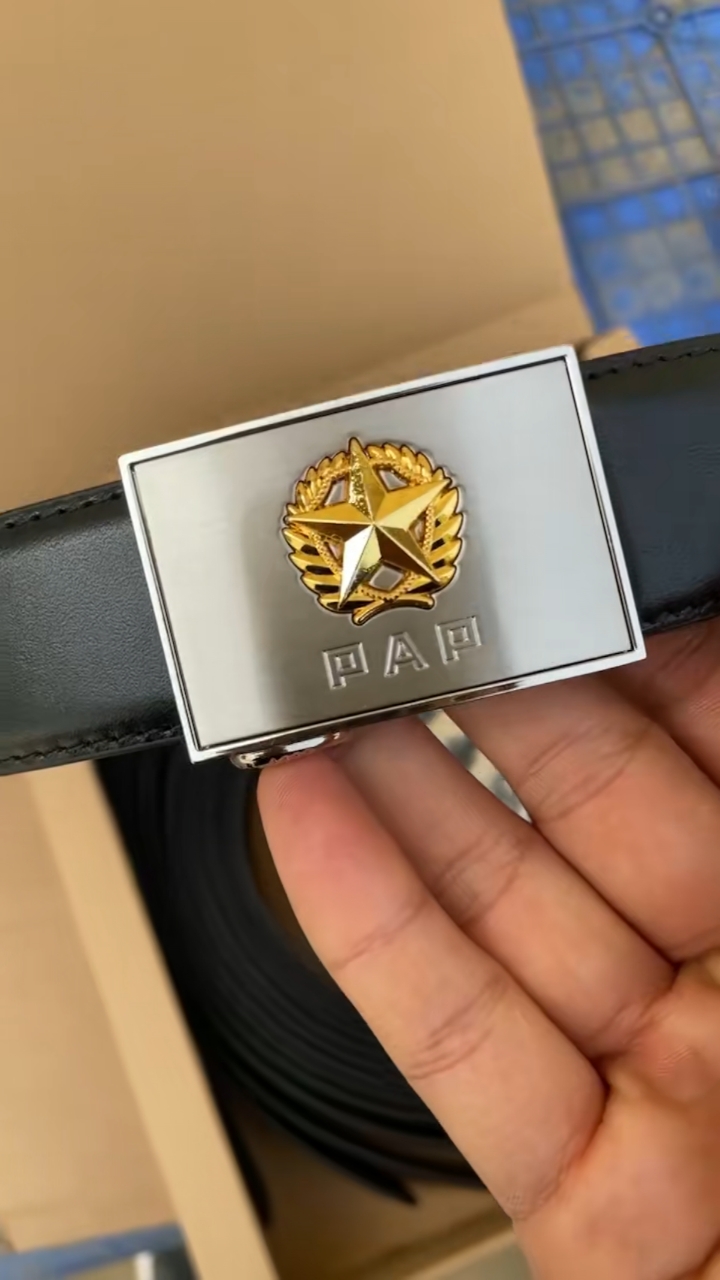 兵哥哥#3521定制pap自动扣腰带实物欣赏-度小视