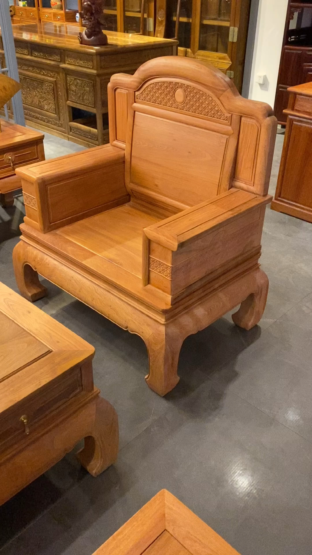 缅甸花梨木六件套沙发