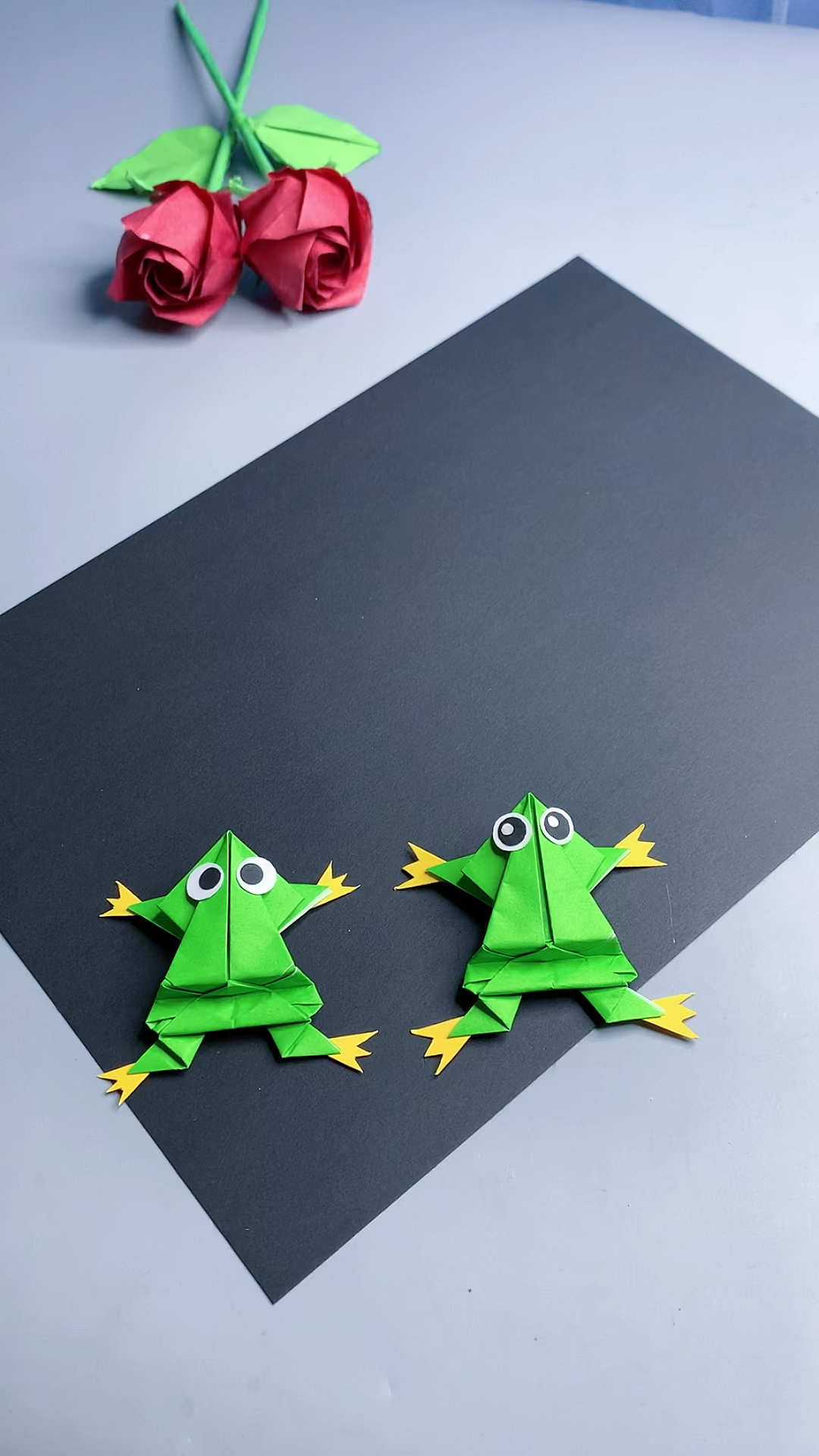 小青蛙折纸简便图片
