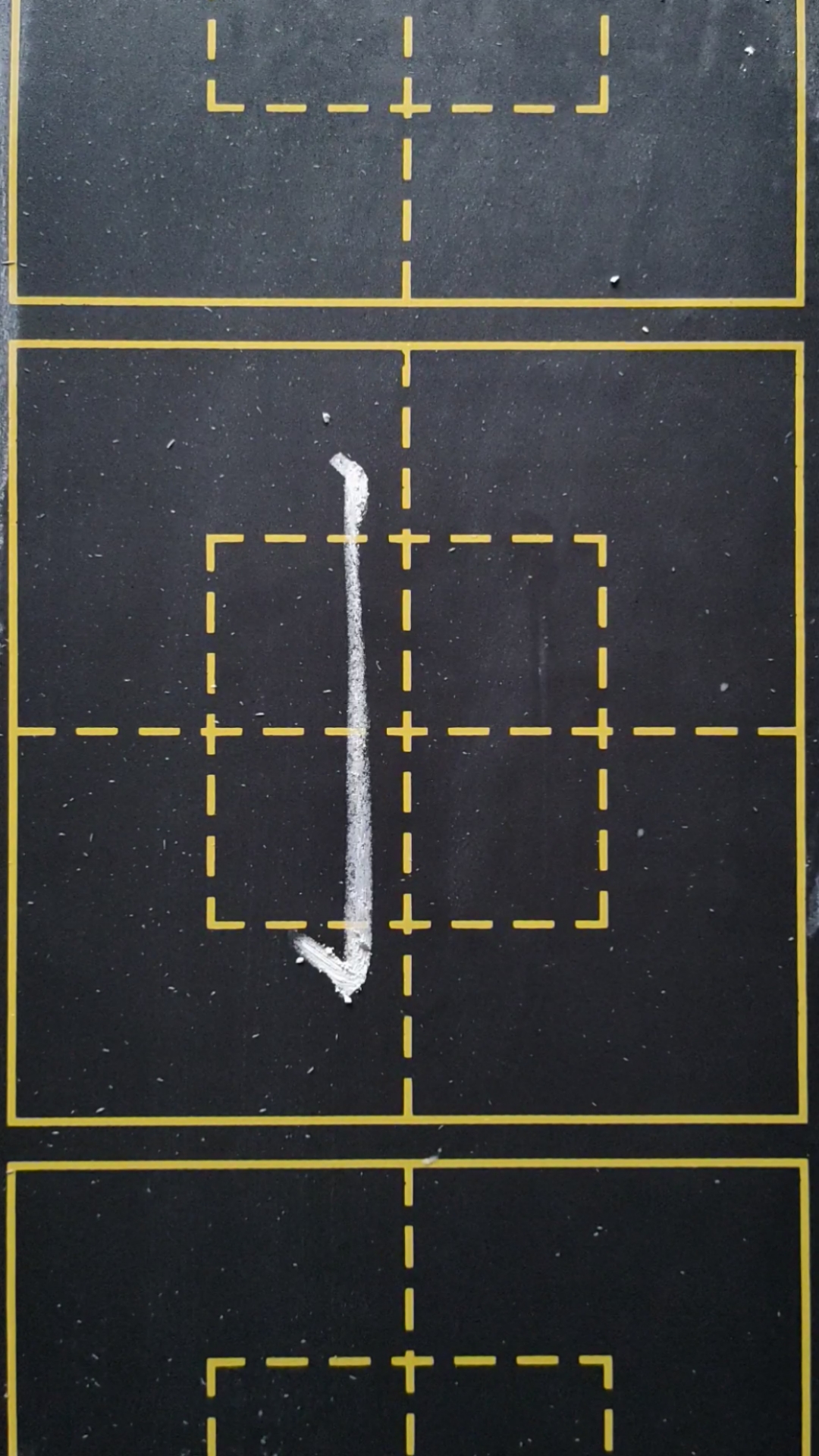 高格书法粉笔字笔画28一一竖钩
