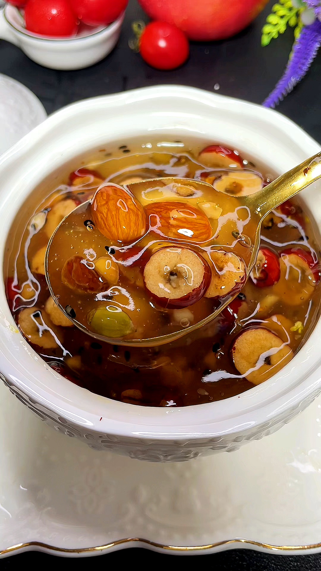 #该减肥了#坚果藕粉,真的太香太好喝了,超方便,开水冲泡即食