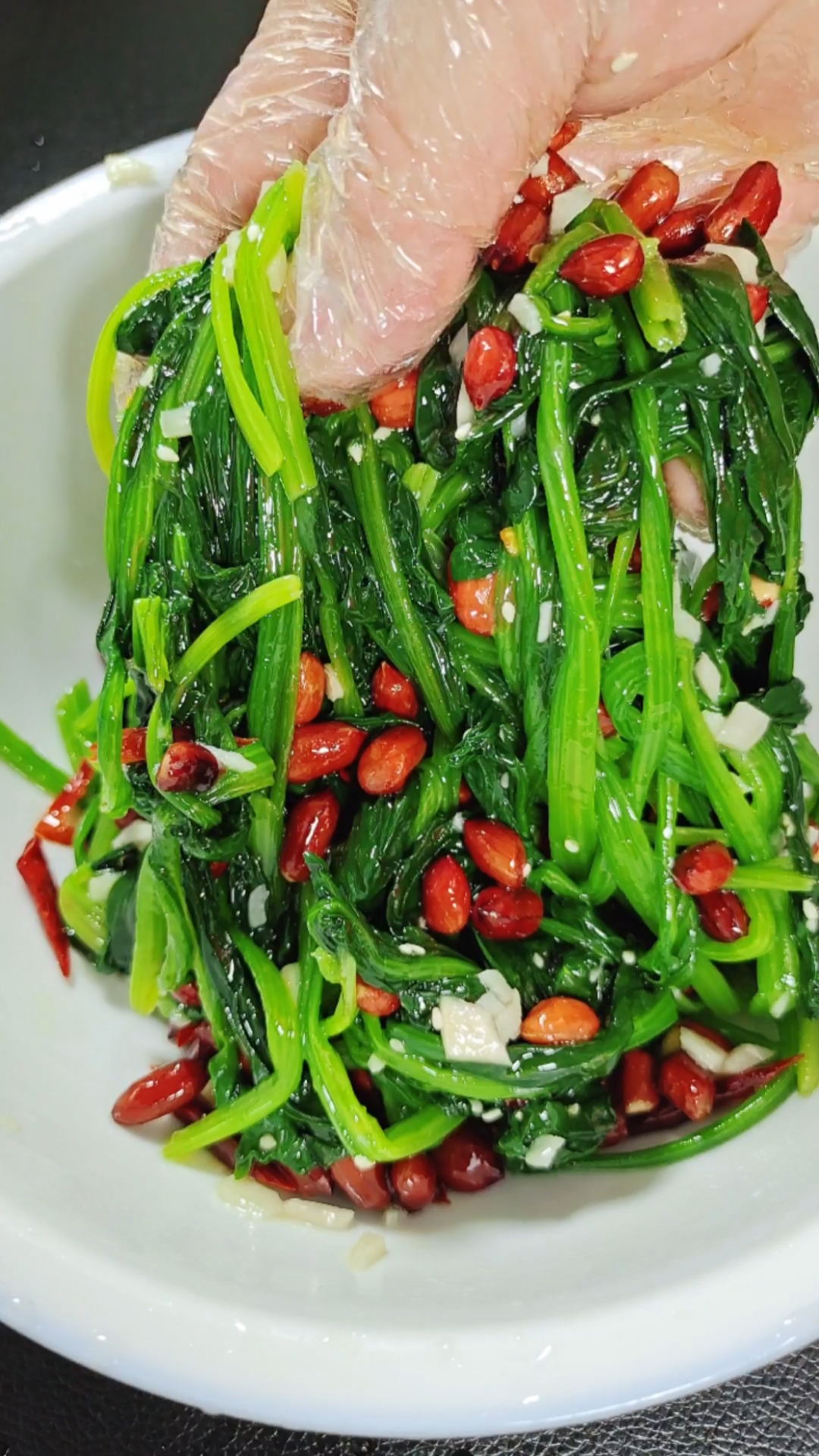 凉拌菠菜#炝拌菠菜做法教程!进来学会