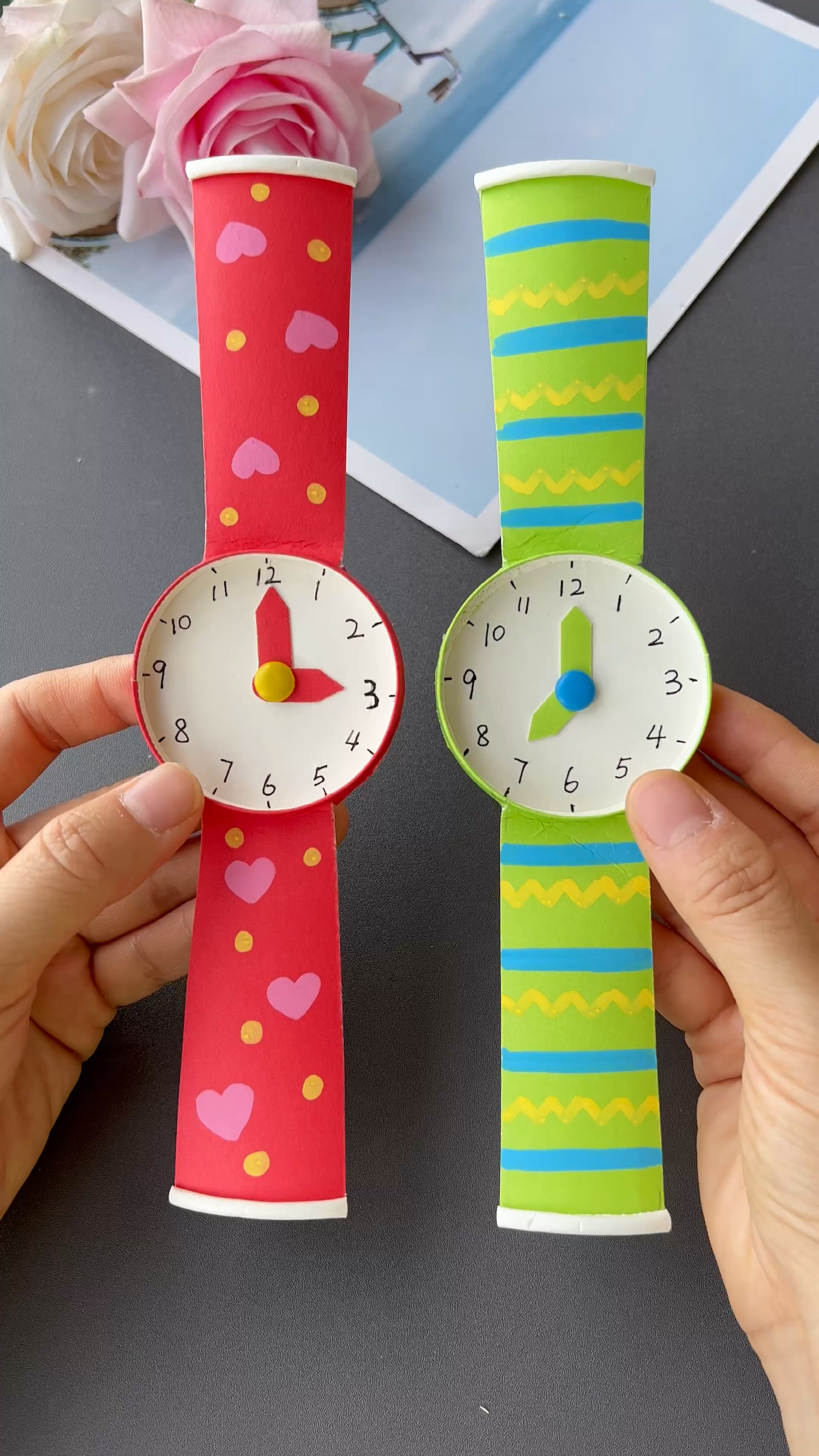 用纸杯做小手表