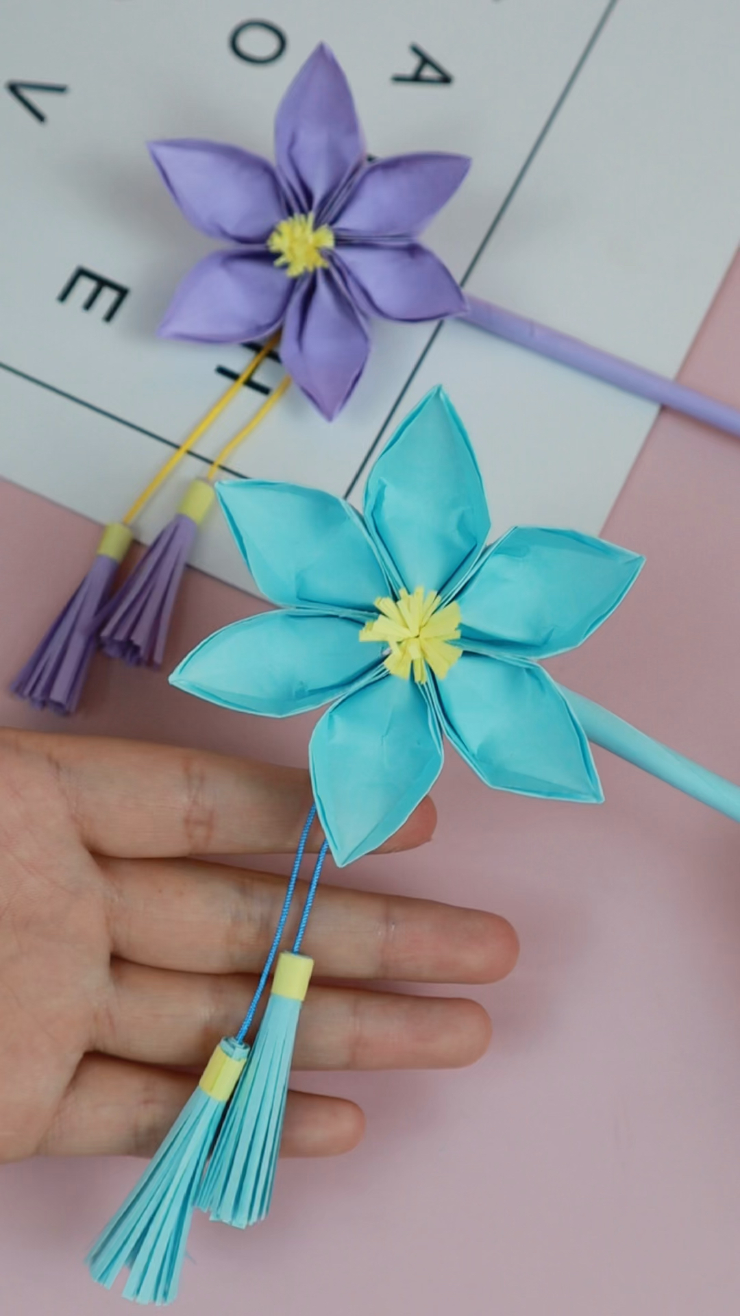 手工制作#折一支漂亮的古风发簪