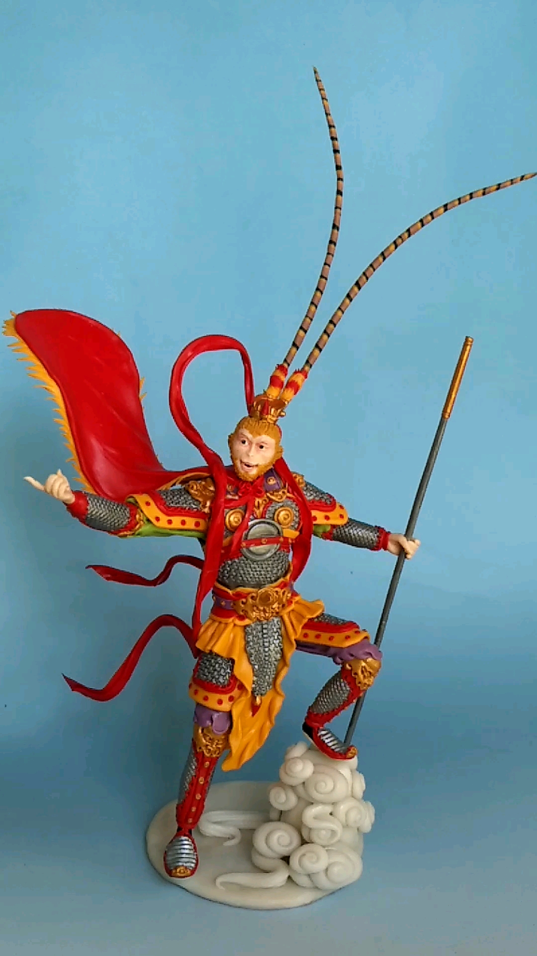 徐真面塑手作订单作品西游记齐天大圣孙悟空