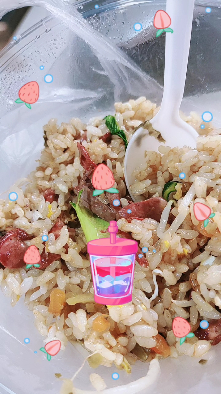 鸭心炒饭
