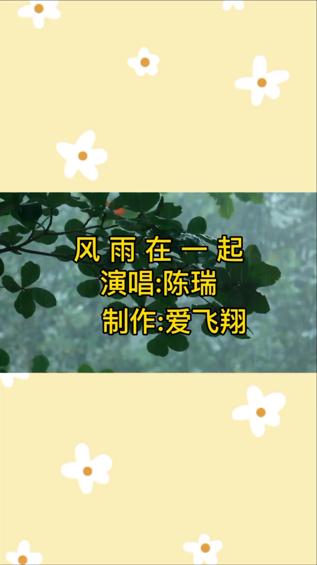 新歌!陈瑞一首《风雨在一起》风长曲雨长忆,寻寻觅觅只为你