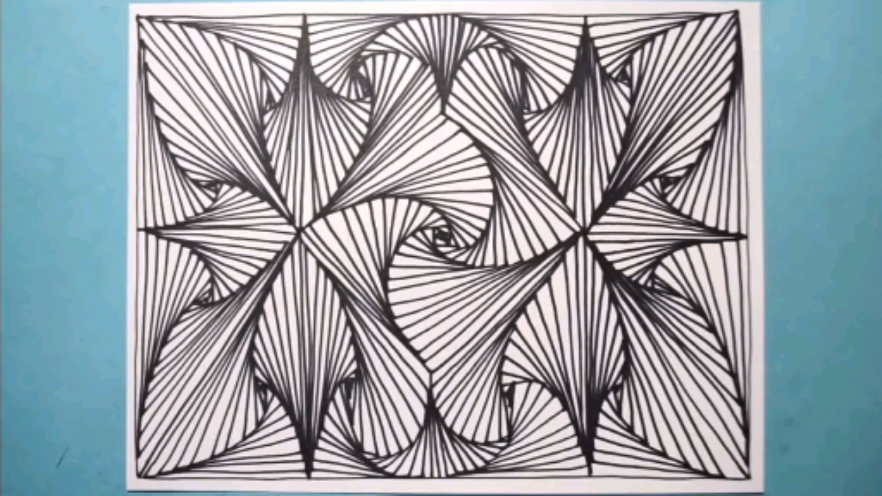 绘画#好奇妙的线条,这控笔绝了!