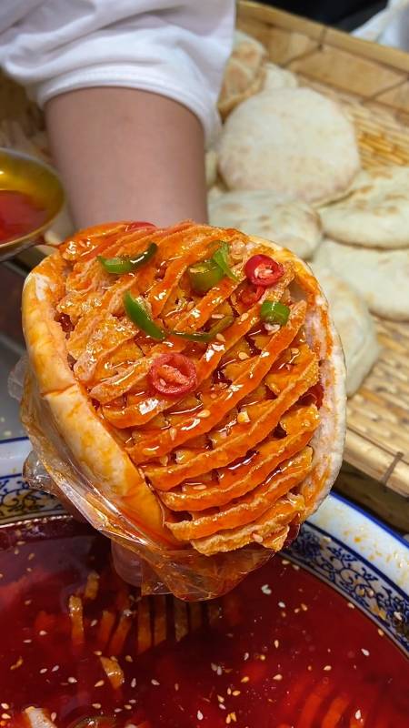 灌汤烧饼#可以灌汤的烧饼,不是很辣,但是很香