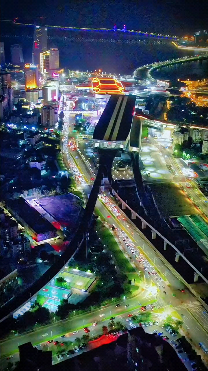 珠海街道夜景图片图片