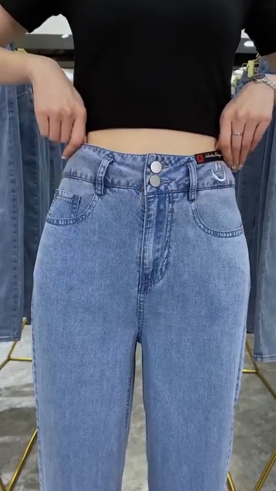 夏季新款牛仔裤,版型好胯宽腿粗mm必备牛仔裤穿搭